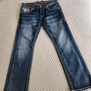 Mens Rock Revival Jeans